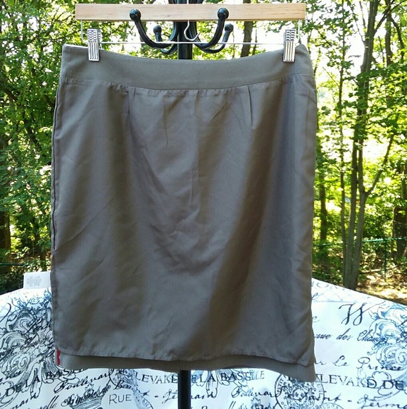 Banana Republic Lined Skirt Size:8 Brown Grayish - Picture 4 of 8